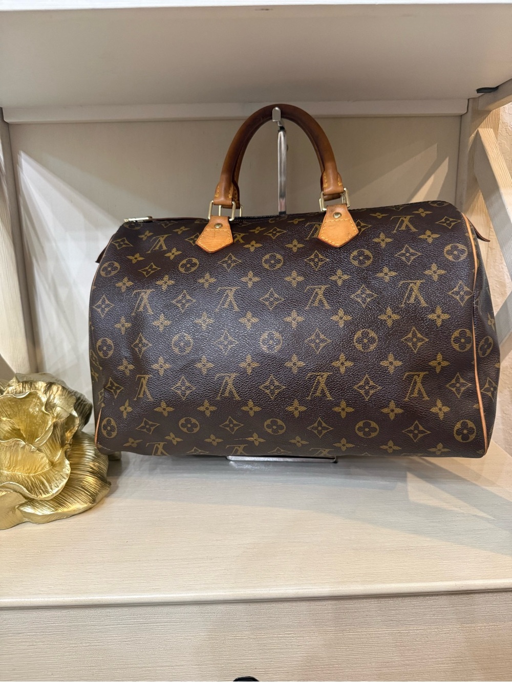 Luxury Brown Monogram Canvas Weekender Bag - Designer Style